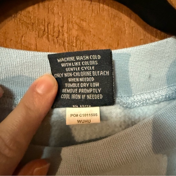 Charles River Unisex Westerly Crewneck Sweatshirt-blue/white/gray block- M - Picture 4 of 6